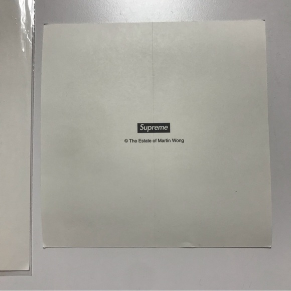 Supreme “The estate of Martin Wong Ridge sticker + 3 sealed supreme stickers - Picture 2 of 3
